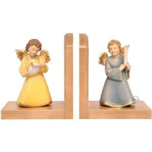 Pair bookends - Angels with scroll and candle