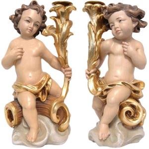 Pair angel candle holder