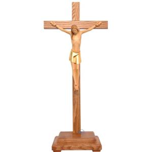 Standing crucifix stylized - Christ's body with straight cross and base