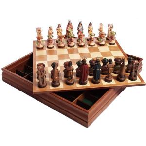 Chess set (3½inch) 9 cm with wooden box