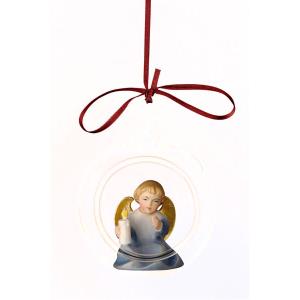 Angel in glass ball with candle