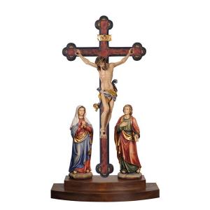 Crucifixion group Leonardo-cross standing baroque