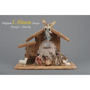 SI Set 8 figurines + stable Holy Night