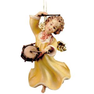 Angel with drum 2.4 inch (for hanging)