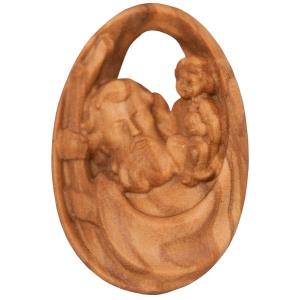 Lucky charm - Saint Christopher, oliv wood