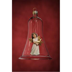 Glass bell with angel star