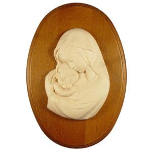 Madonna relief on a base