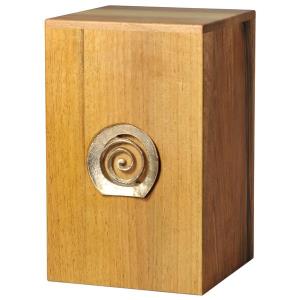 Urn "Infinity" - walnut wood - 11,22 x 6,88 x 6,88 inch