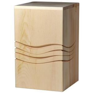 Urn "Rest in peace" - Swiss pine wood - 11,22 x 6,88 x 6,88 inch