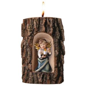 Heart Angel with candle in Grotto elm with candle