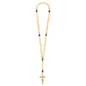 Rosary Exclusive Wood Tone-Brown with Crucifix