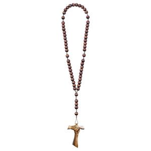 Rosary Exclusive Brown with Cross of friendship Tau