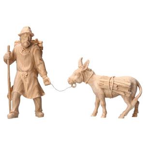 MO Pulling herder with wood with donkey with wood 2 Pieces
