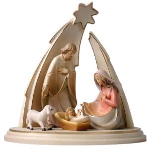Nativity Scene "Paul" 4 pzes + plinth + star comet