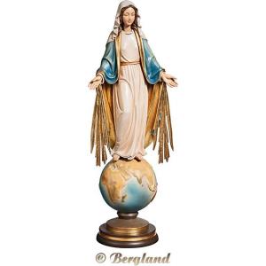 Blessed Virgin on globe with rays