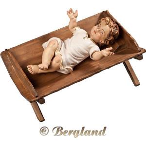 Jesus Child clothed in simple cradle