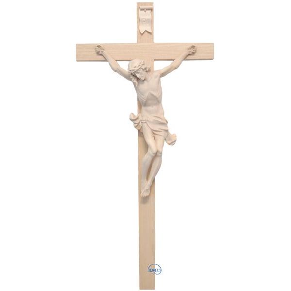 Crucifix - Christ's body with straight cross - natural