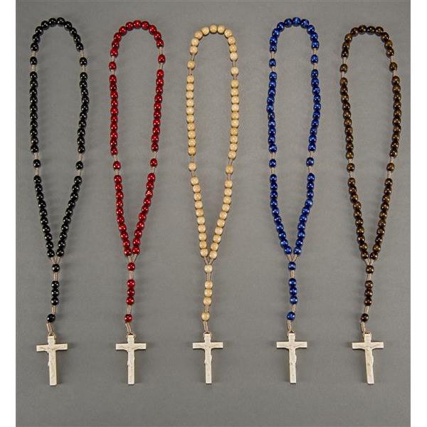 Rosary with cross - natural