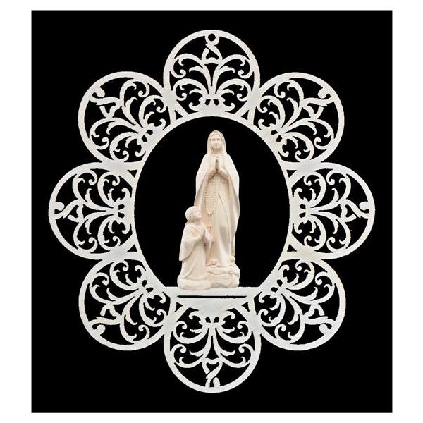 Ornaments + Madonna Lourdes stylized+Bernardette - natural