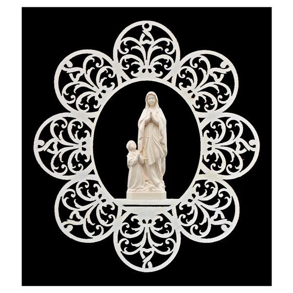 Ornament with Madonna Lourdes+Bernardet - natural