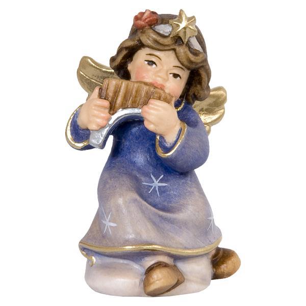 Christmas Angel with Pan's Pipes - natural
