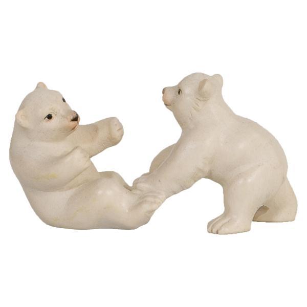 Polar bear cubs group - Acquarel