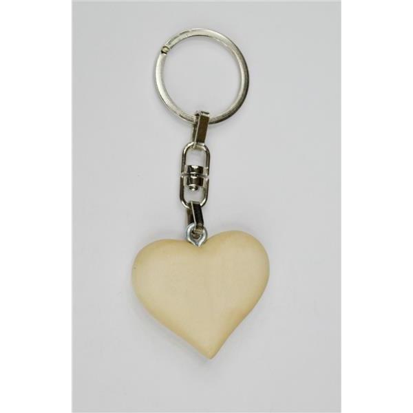Heart key holder - natural
