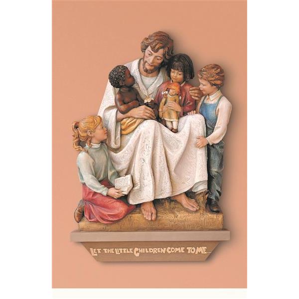 Jesus welcomes the Little Children - color