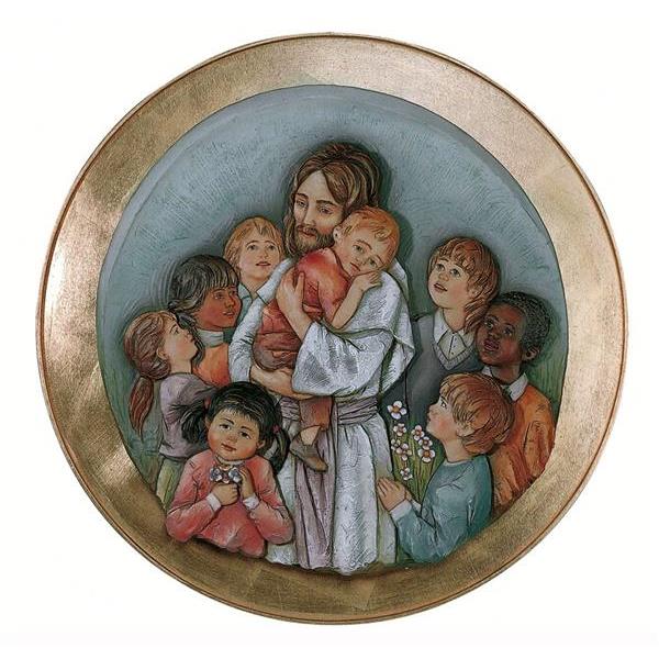 Jesus with Kids - Fiberglass Color