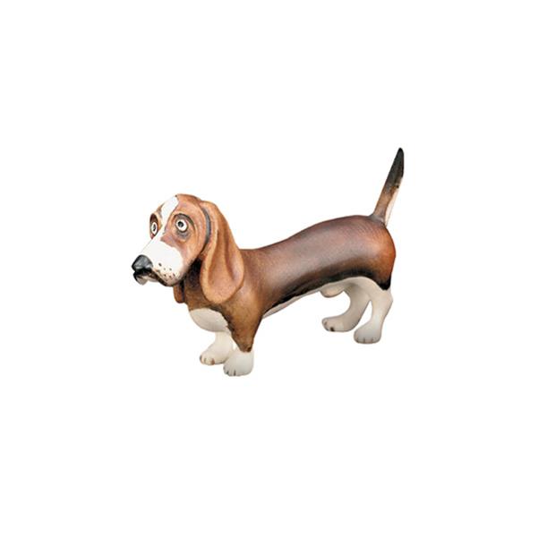 Basset hound(w. pedestal in plexiglas) - color
