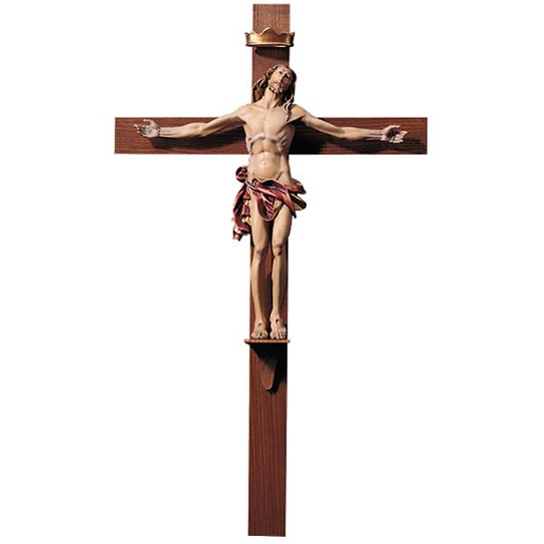 Resurrected crucifix cross L. 28.34 inch - color