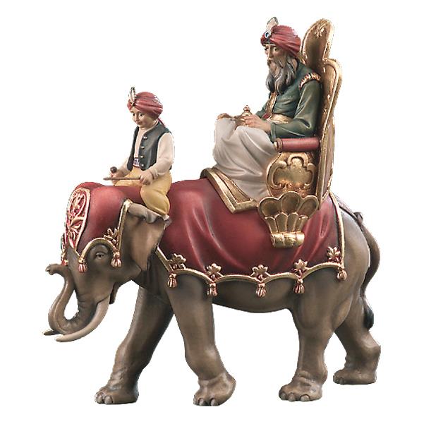 Wise Man with elefant and driver - color