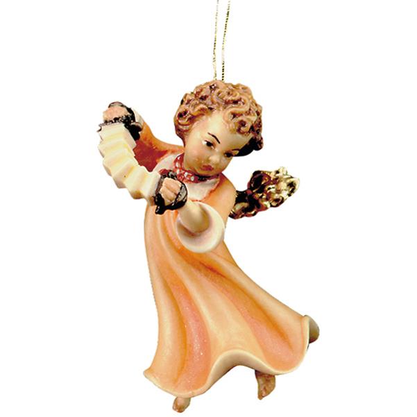 Angel with accordion 2.4inch(for hang.) - color