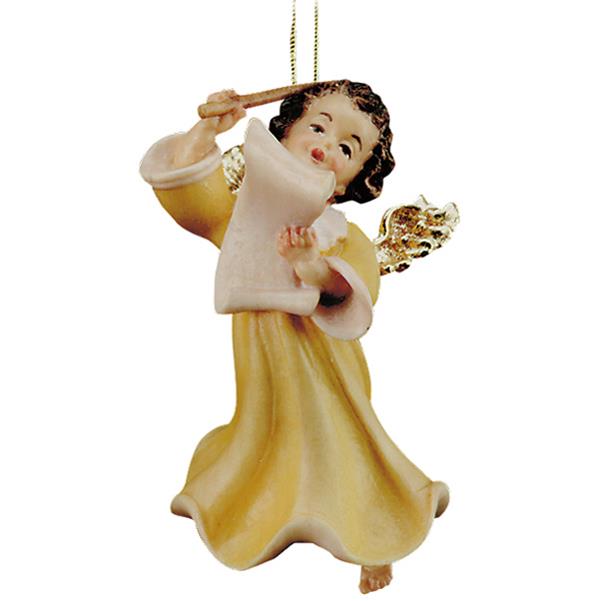 Angel with baton 2.4 inch (for hanging) - color