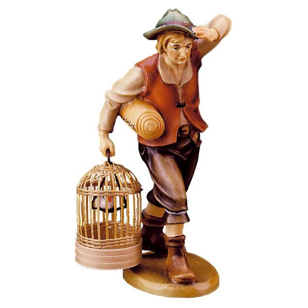Shepherd with bird-cage - color