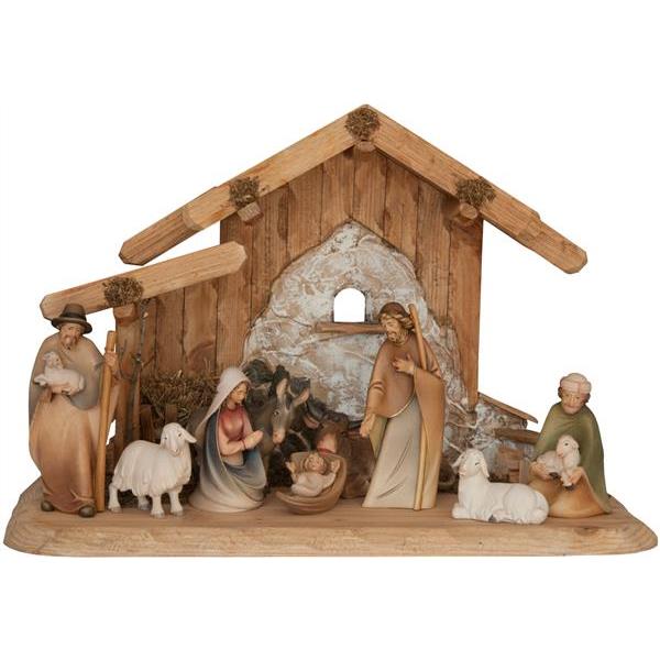 Morgenstern Nativity 10figurines with stable - Acquarel