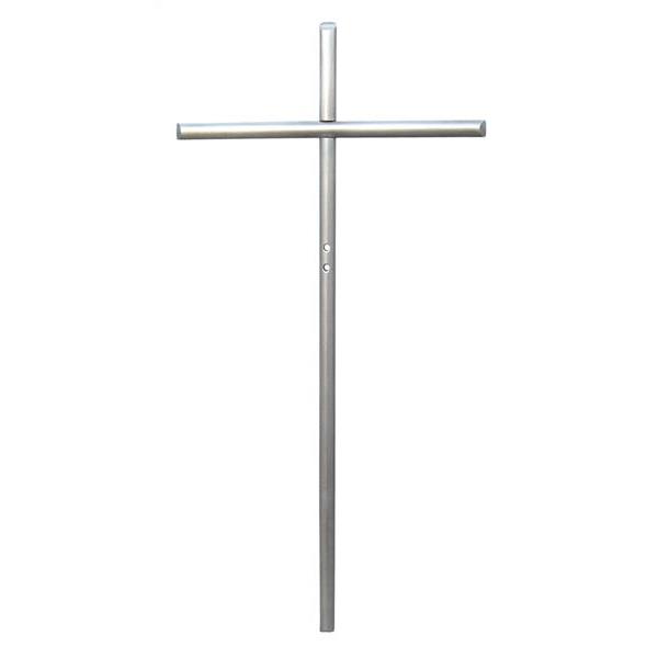 Cross of stainless steel - natural