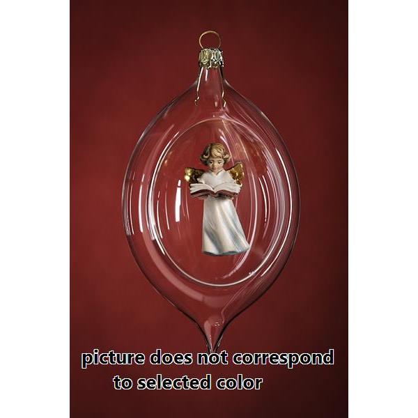 Glass ball with angel book - 