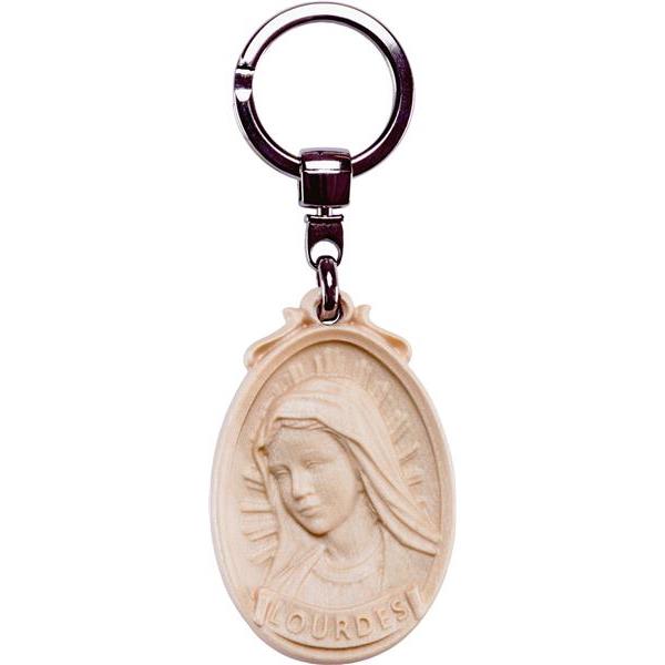 Key-ring bust Lourdes - natural