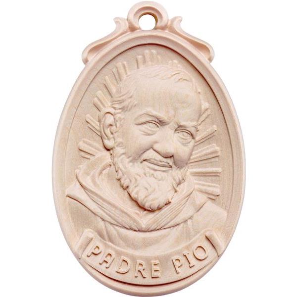 Medallion pater Pio - natural