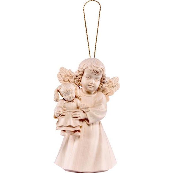 Sissi - angel with doll to hang - natural