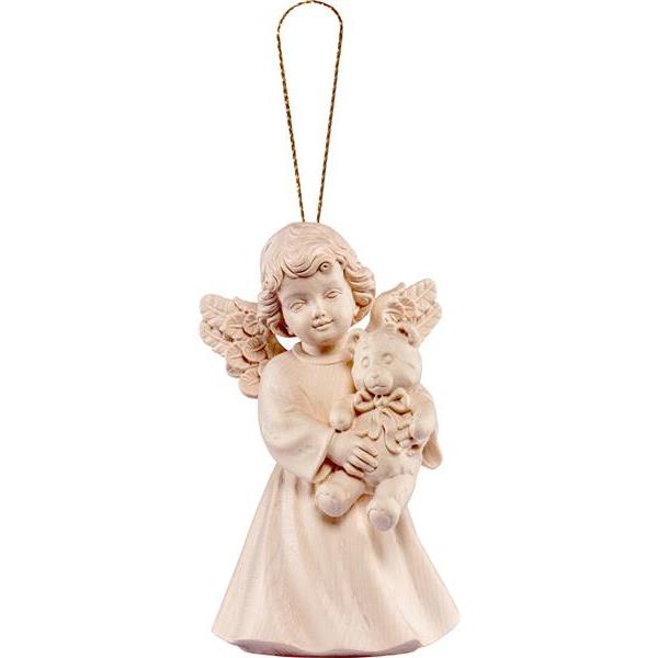 Sissi - angel with teddy to hang - natural