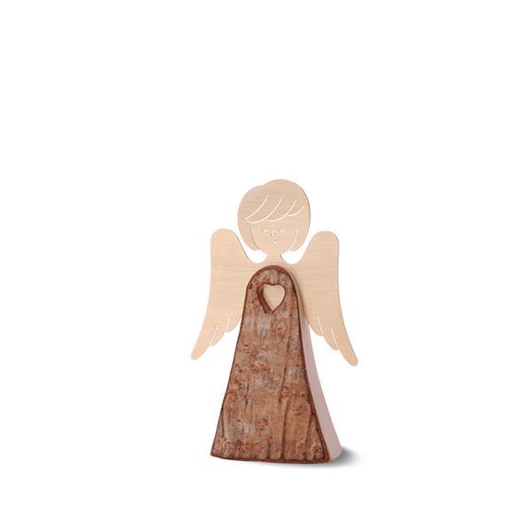 Bark Angel with iron Wings - natural