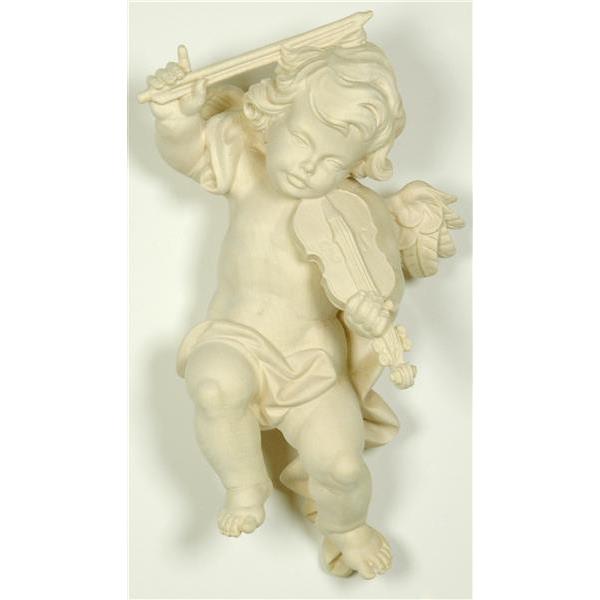 Putto angel with violin - natural
