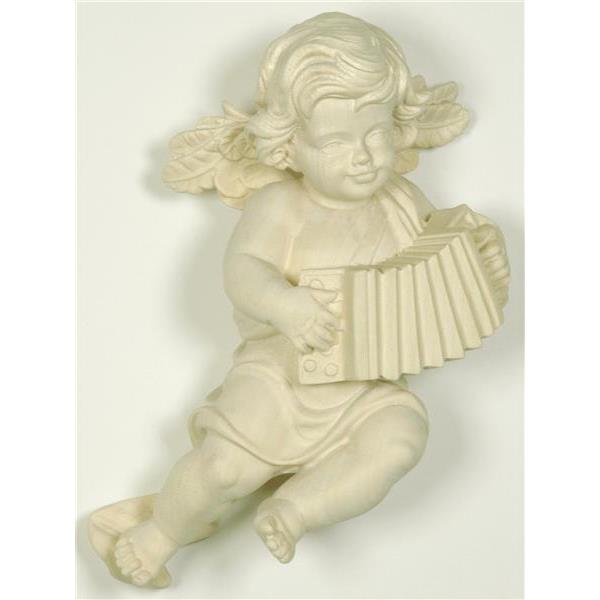 Putto angel + accordion - natural