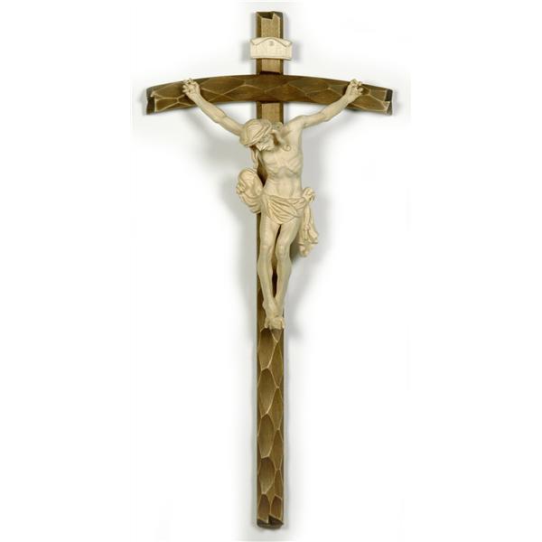Crucifix baroque style - natural