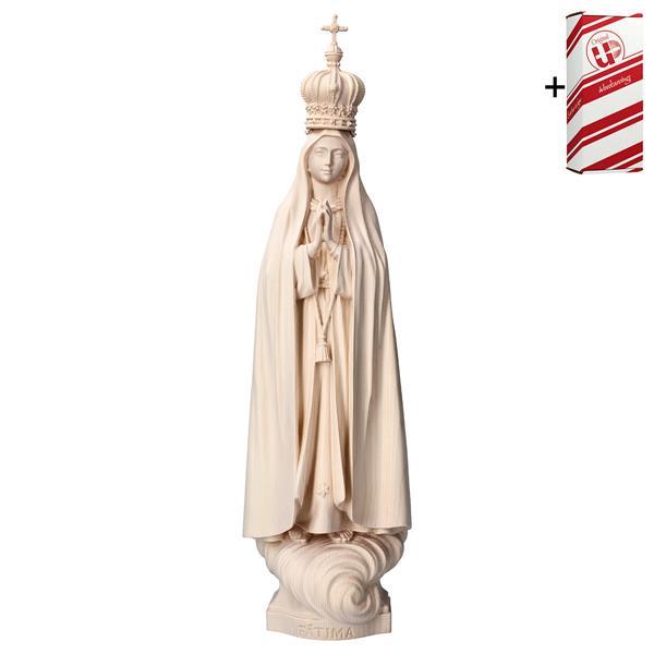 Our Lady of Fátima Capelinha with crown + Gift box - natural