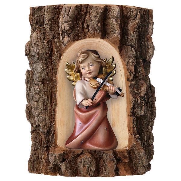Heart Angel with violine in Grotto elm - color