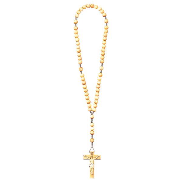 Rosary Exclusive Wood Tone with Crucifix - color