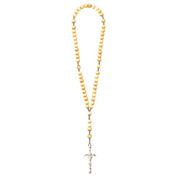 Rosary Exclusive Wood Tone with Pope Cross - natural
